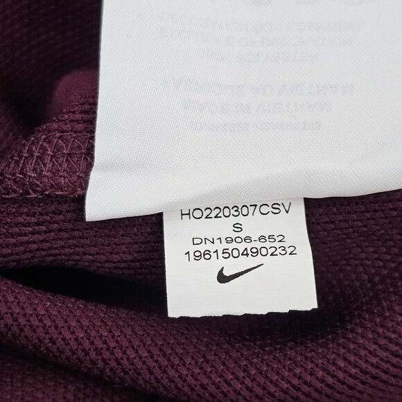Nike Dri Fit Men's Burgundy 1/4 Zip Hooded Long Sleeve Pullover Size S NWT - Picture 12 of 15